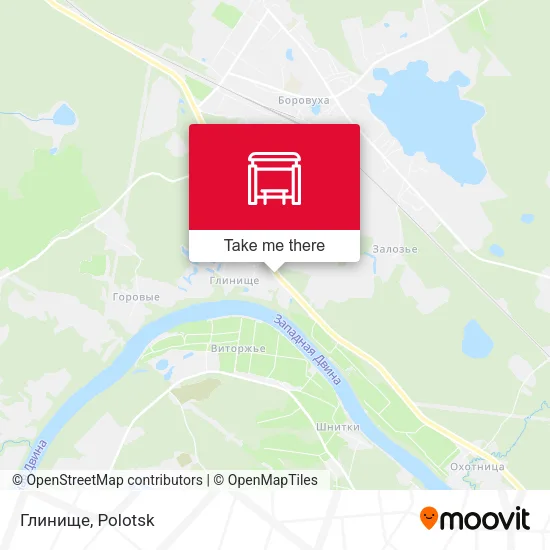 Глинище map