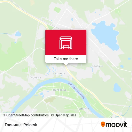 Глинище map