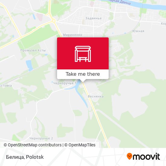 Белица map