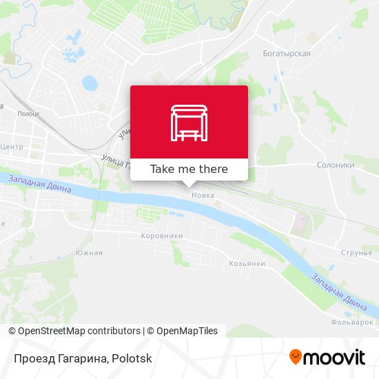 Проезд Гагарина map