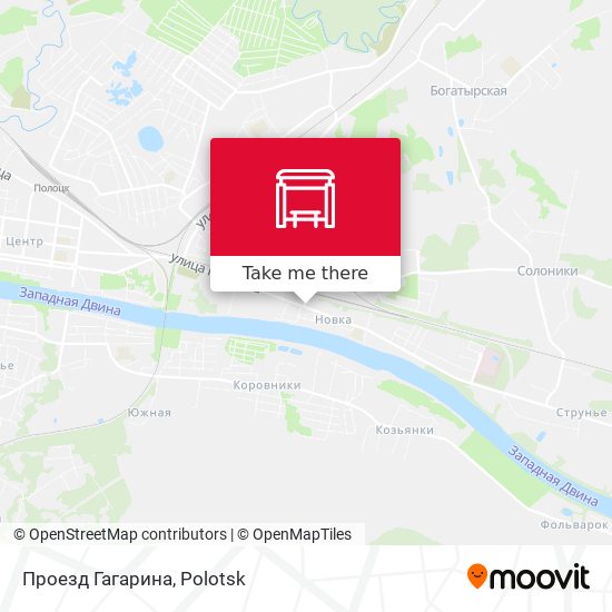 Проезд Гагарина map
