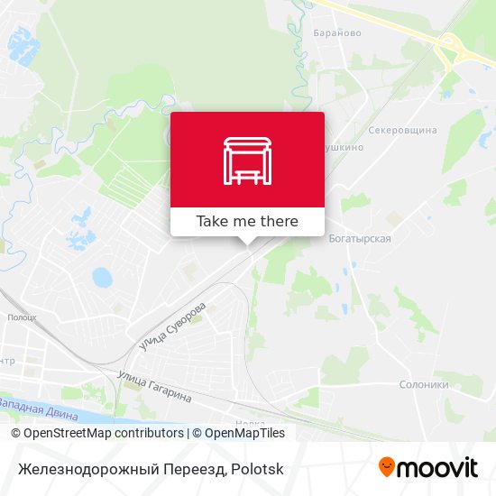 Железнодорожный Переезд map