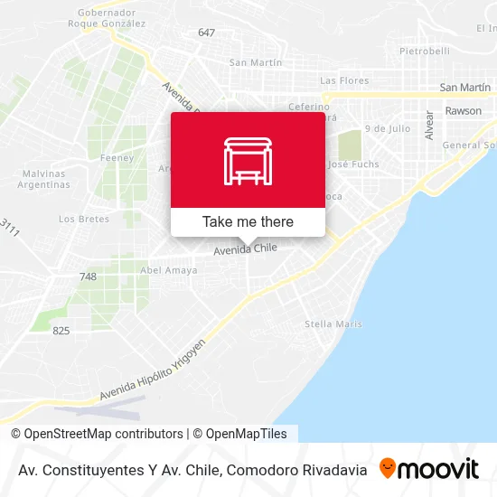 Av. Constituyentes Y Av. Chile map