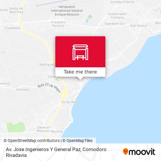 Av. Jose Ingenieros Y General Paz map