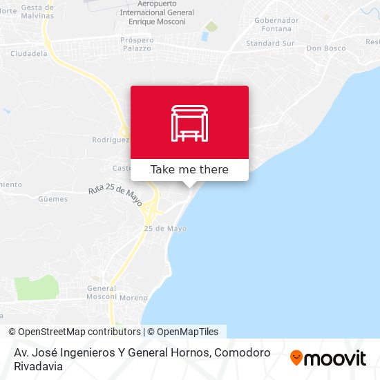 Mapa de Av.  José Ingenieros Y General Hornos