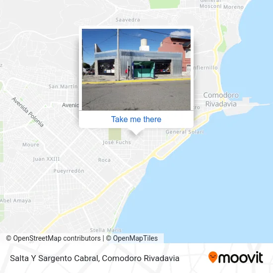 Salta Y Sargento Cabral map