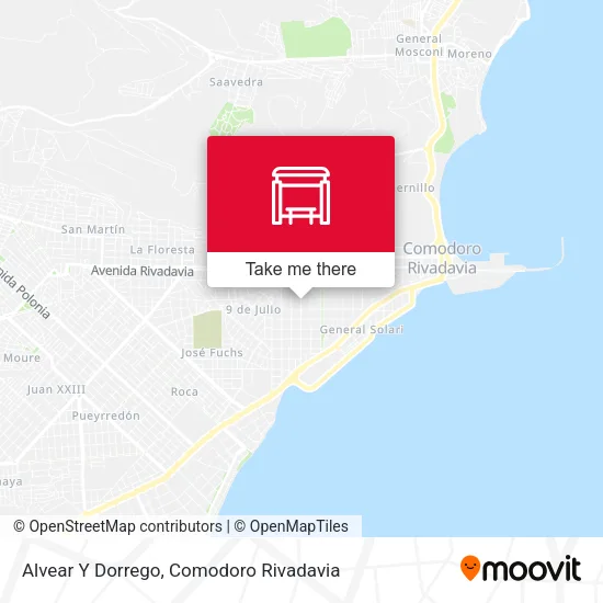 Alvear Y Dorrego map