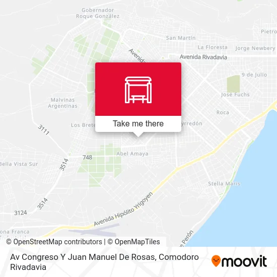 Av Congreso Y Juan Manuel De Rosas map