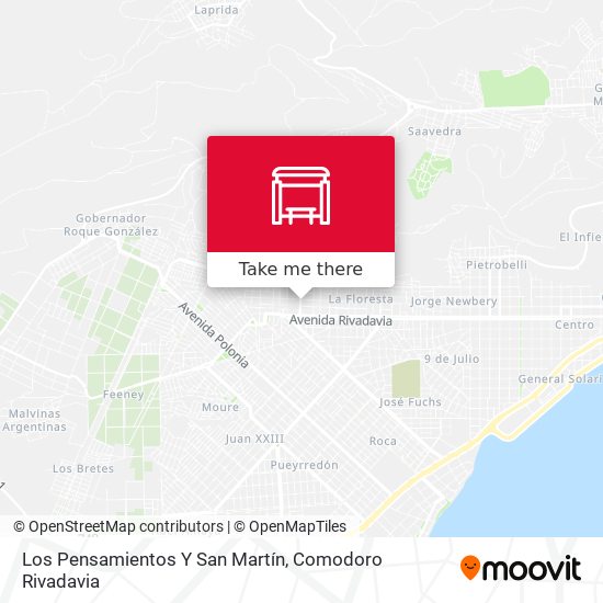Los Pensamientos Y San Martín map