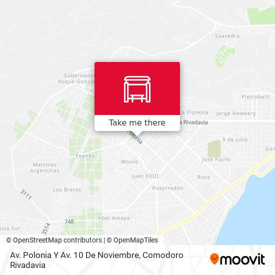 Av. Polonia Y Av. 10 De Noviembre map