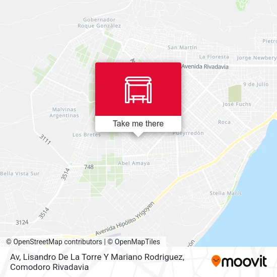 Av, Lisandro De La Torre Y Mariano Rodriguez map