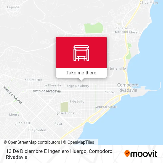 13 De Diciembre E Ingeniero Huergo map