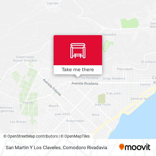 San Martin Y Los Claveles map