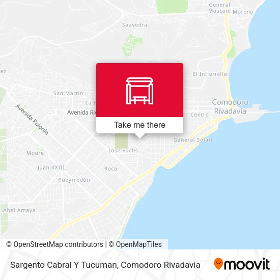 Sargento Cabral Y Tucuman map