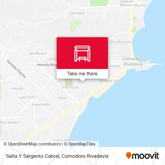 Salta Y Sargento Cabral map