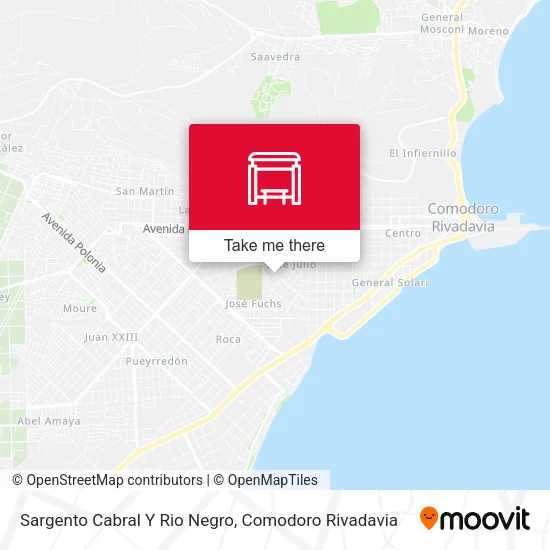 Sargento Cabral Y Rio Negro map