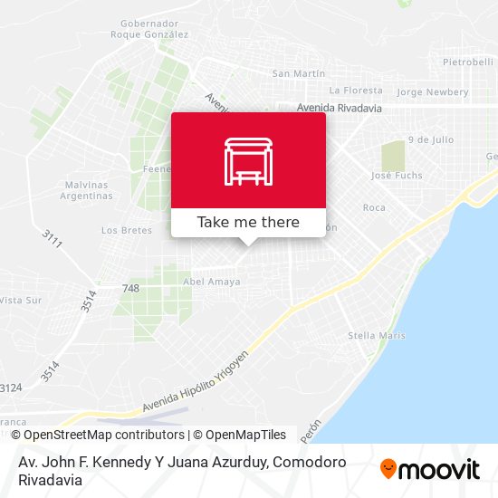 Mapa de Av. John F. Kennedy Y Juana Azurduy