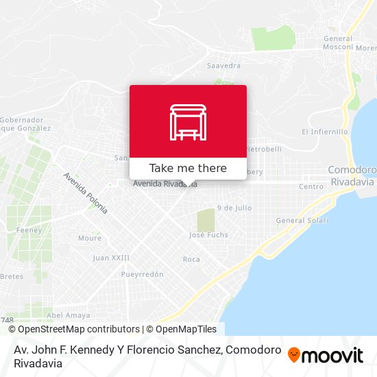 Av. John F. Kennedy Y Florencio Sanchez map