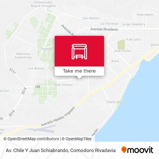 Mapa de Av. Chile Y Juan Schiabrando