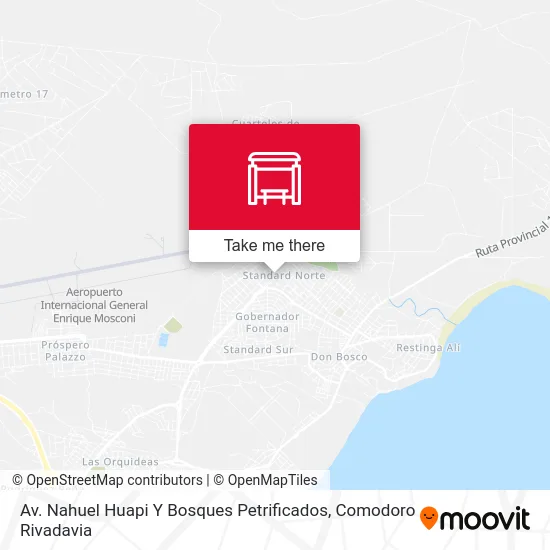 Av. Nahuel Huapi Y Bosques Petrificados map