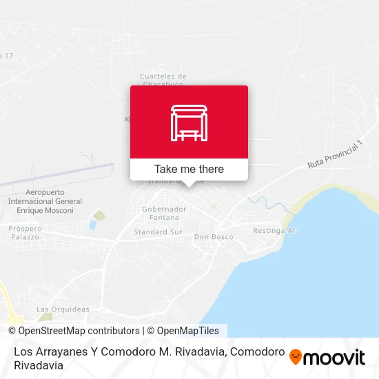 Los Arrayanes Y Comodoro M. Rivadavia map