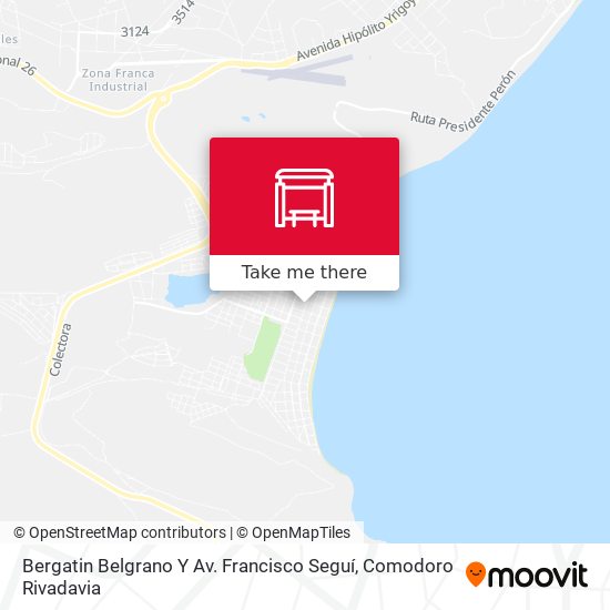 Mapa de Bergatin Belgrano Y Av. Francisco Seguí