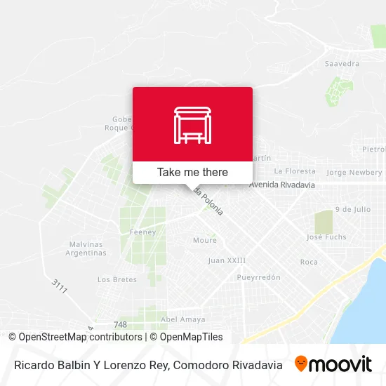 Ricardo Balbin Y Lorenzo Rey map