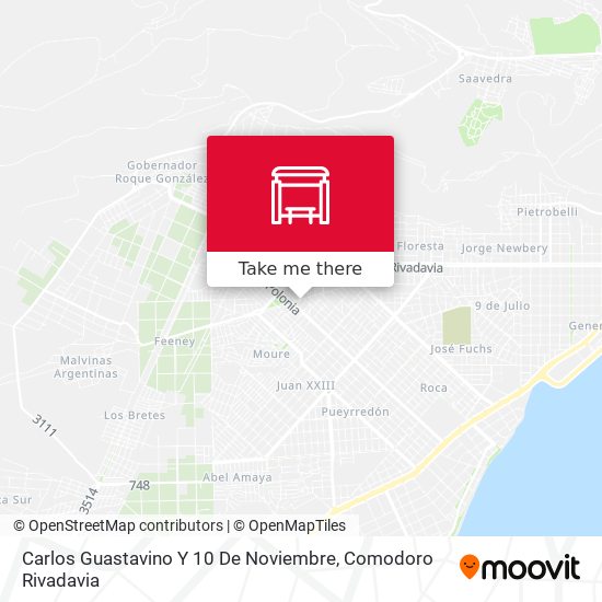 Mapa de Carlos Guastavino Y 10 De Noviembre