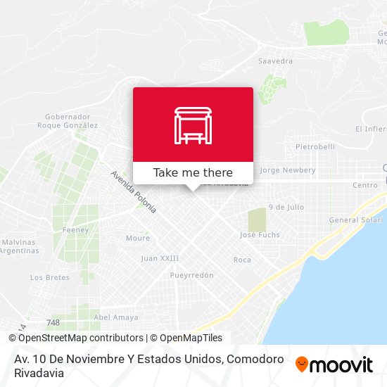 Av. 10 De Noviembre Y Estados Unidos map