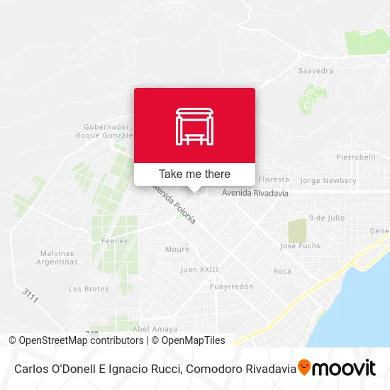 Carlos O'Donell E Ignacio Rucci map