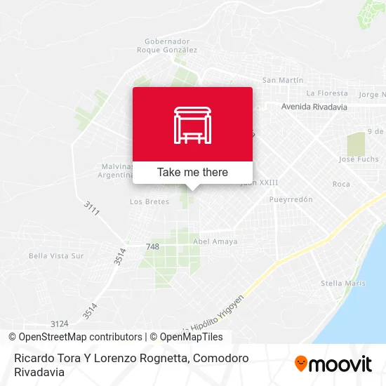 Ricardo Tora Y Lorenzo Rognetta map