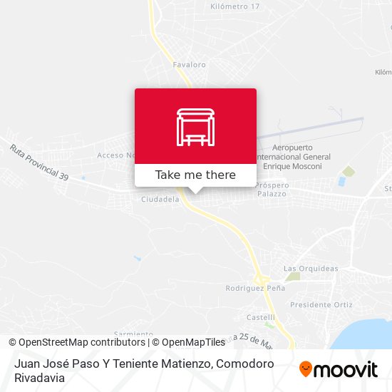 Mapa de Juan José Paso Y Teniente Matienzo