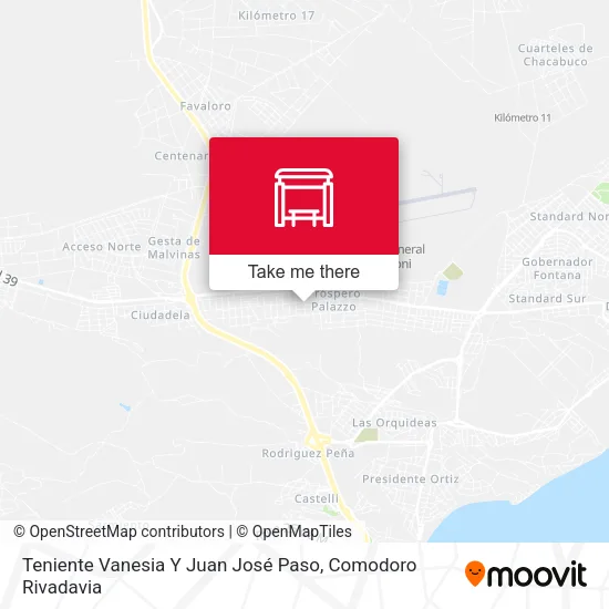 Teniente Vanesia Y Juan José Paso map