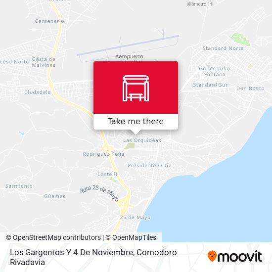 Los Sargentos Y 4 De Noviembre map