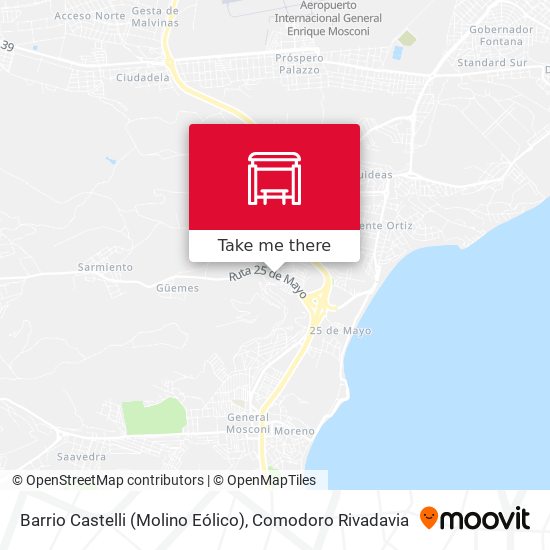 Mapa de Barrio Castelli (Molino Eólico)