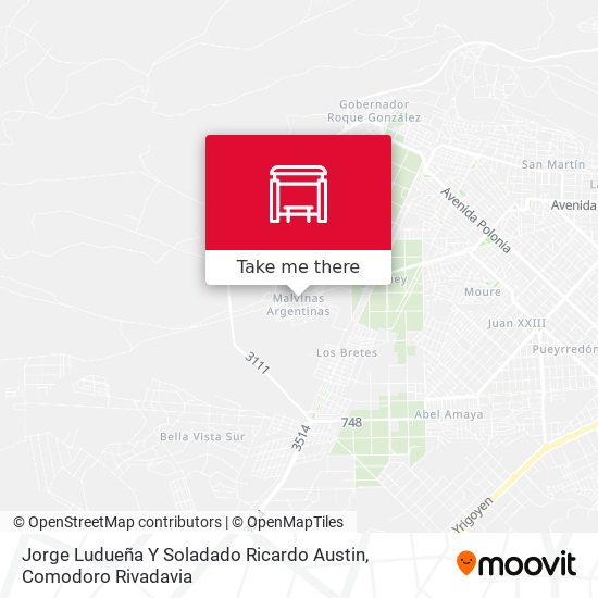 Jorge Ludueña Y Soladado Ricardo Austin map