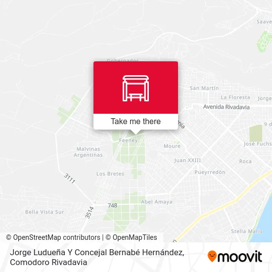 Jorge Ludueña Y Concejal Bernabé Hernández map