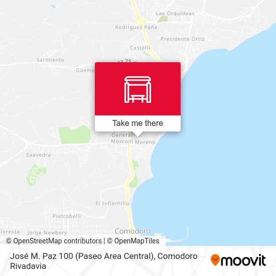 José M. Paz 100 (Paseo Area Central) map