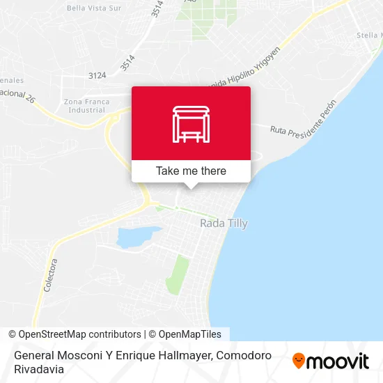 General Mosconi Y Enrique Hallmayer map