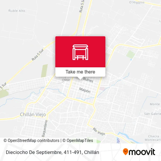 Mapa de Dieciocho De Septiembre, 411-491