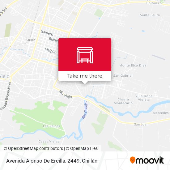 Mapa de Avenida Alonso De Ercilla, 2449