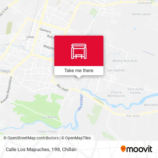 Mapa de Calle Los Mapuches, 198