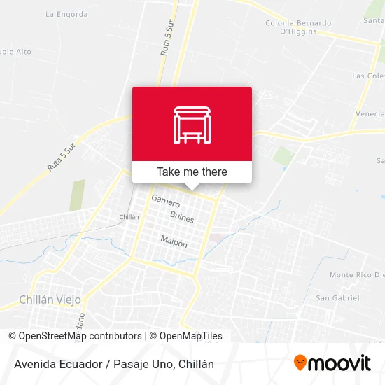 Mapa de Avenida Ecuador / Pasaje Uno
