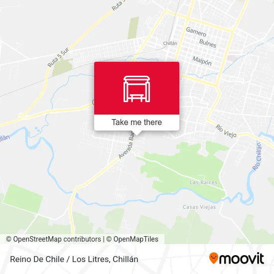 Mapa de Reino De Chile / Los Litres