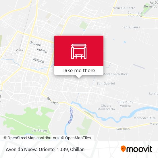 Mapa de Avenida Nueva Oriente, 1039