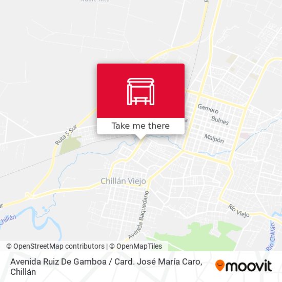 Avenida Ruiz De Gamboa / Card. José María Caro map