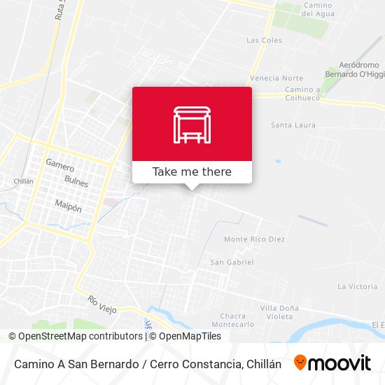 Camino A San Bernardo / Cerro Constancia map