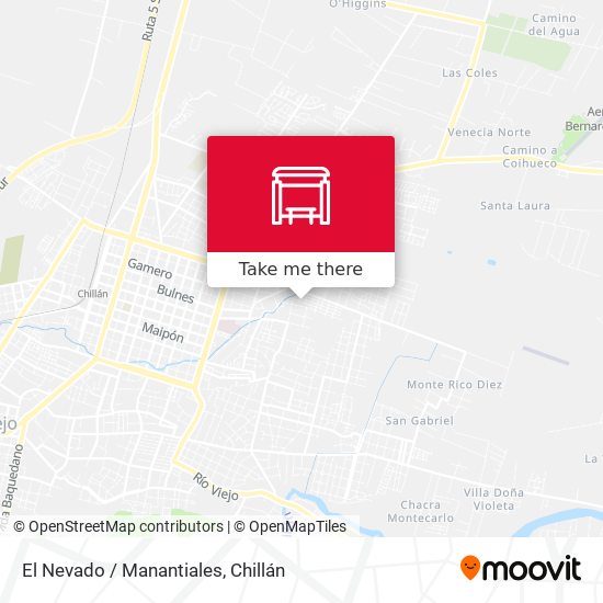 Mapa de El Nevado / Manantiales