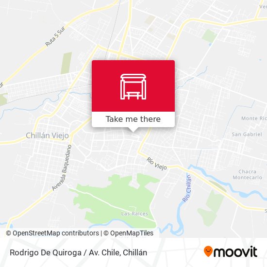 Mapa de Rodrigo De Quiroga / Av. Chile