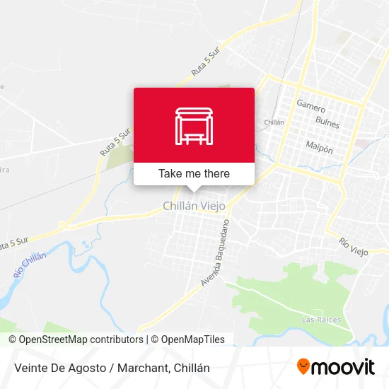 Mapa de Veinte De Agosto / Marchant